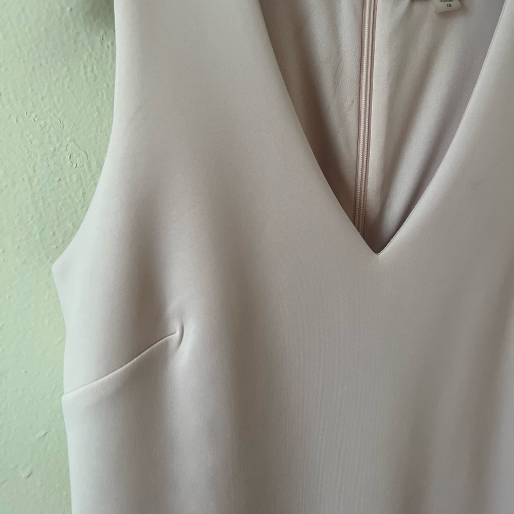 Calvin Klein Pale Pink and Rose-gold Tone Rhinestone Spring Fit and Flare Dress - Picture 8 of 9